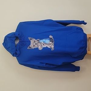 Blue Yorkie Hoodie
